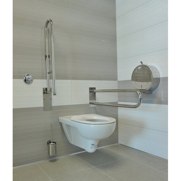Uchwyt ścienny ze stali nierdzewnej do łazienki 62 cm Handicap – Sapho-image-2