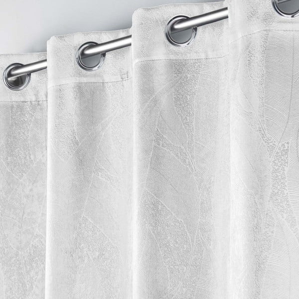 Biała aksamitna zasłona zaciemniająca 135x280 cm Melodie – douceur d'intérieur-image-1