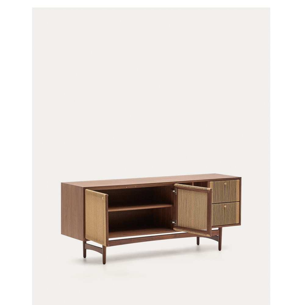 Brązowa niska komoda w dekorze orzecha 180x73 cm Elan – Kave Home (zdjęcie 4)