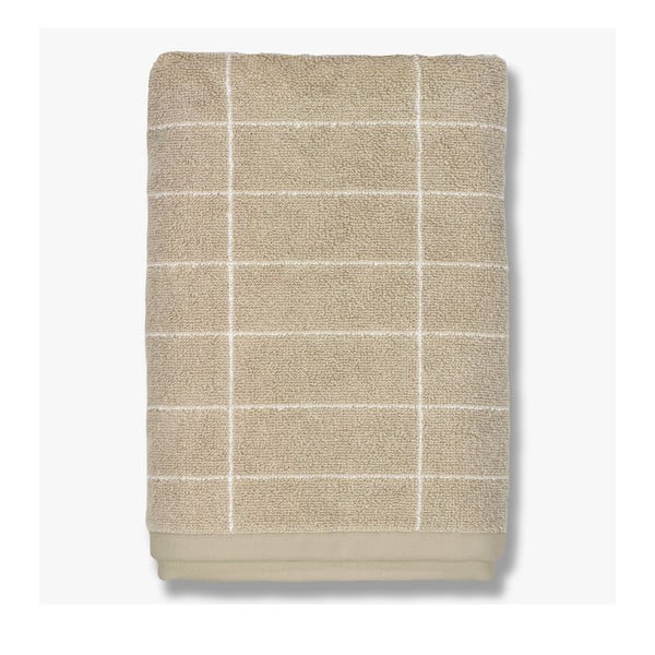 Beżowy bawełniany ręcznik 50x100 cm Tile Stone – Mette Ditmer Denmark