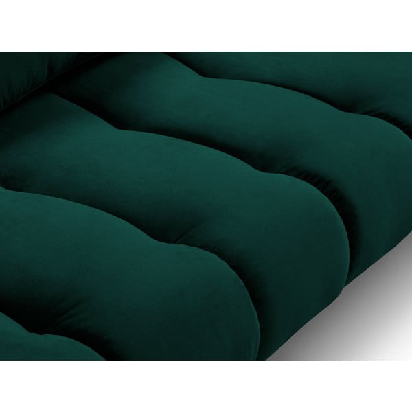 Ciemnozielona sofa z aksamitnym obiciem Interieurs 86 Octave-image-4