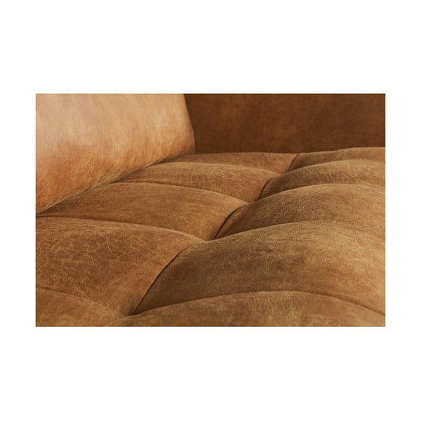 Brązowa sofa z imitacji skóry 277 cm Rodeo – WOOOD-image-4