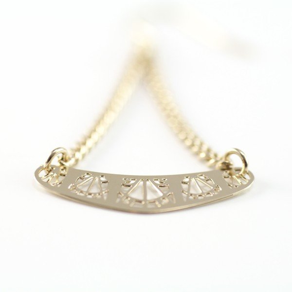 Kolczyki Arch Gold, 4.5 cm-image-2