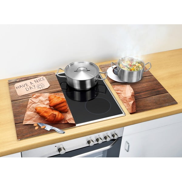 Płyty ochronne na kuchenkę ze szkła hartowanego zestaw 2 szt.  52x30 cm Nice Day – Allstar-image-1