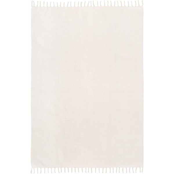 Biały ręcznie tkany bawełniany dywan Westwing Collection Agneta, 160 x 230 cm