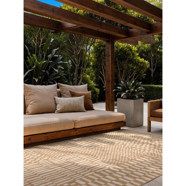 Kremowy/w naturalnym kolorze dywan odpowiedni na zewnątrz 160x230 cm Haringey Barkham – Ted Baker-image-1