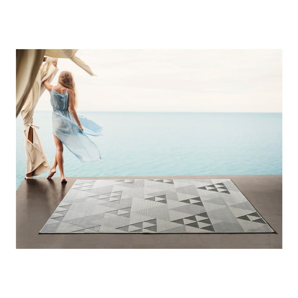 Beżowy dywan odpowiedni na zewnątrz Universal Clhoe Triangles, 120x170 cm-image-2