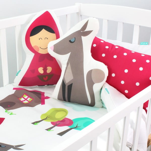 Bawełniana pościel dziecięca z poszewką na poduszkę Mr. Fox Grandma, 100x120 cm-image-2