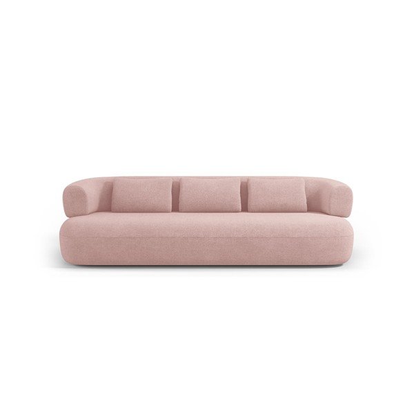 Jasnoróżowa sofa z materiału bouclé 200 cm Jenny – Micadoni -image-3