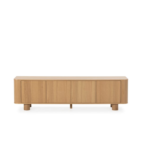 Szafka pod TV w dekorze dębu w naturalnym kolorze 180x50,5x40 cm Padoc – MOME