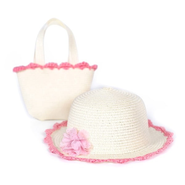 Komplet kapelusza i torby plażowej Art of Polo Rosa