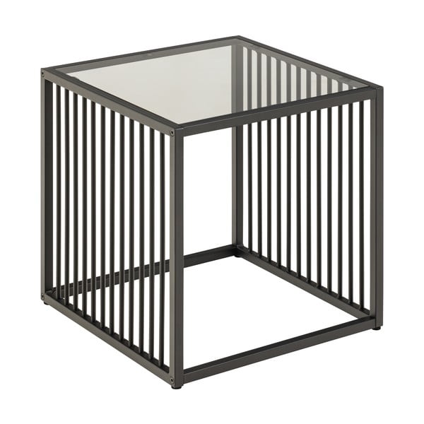 Stolik ze szklanym blatem 40x40 cm Strington – Actona