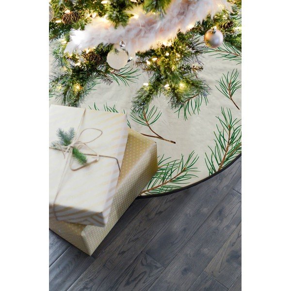 Bawełniany dywan pod choinkę Butter Kings Fir Branches, ø 130 cm-image-1