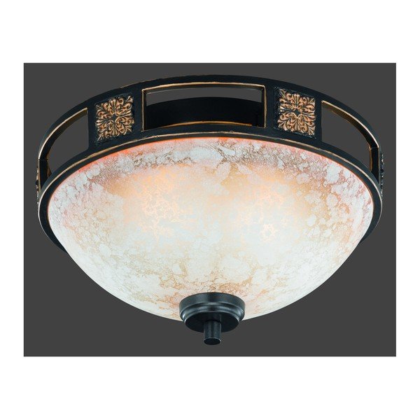 Czarna lampa sufitowa ze szklanym kloszem ø 33 cm Quinta – Trio-image-2