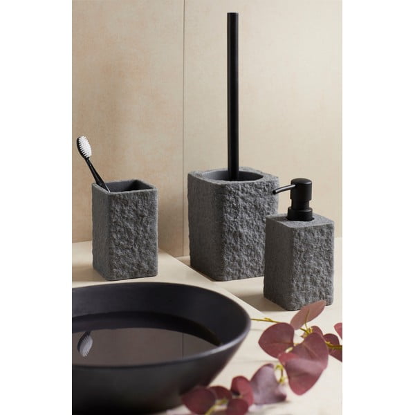 Ciemnoszary dozownik do mydła Wenko Villata, 300 ml-image-1