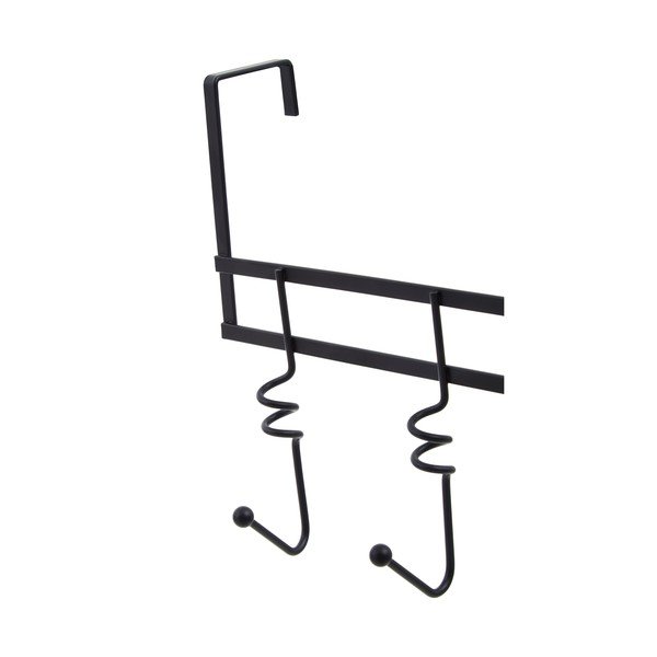 Czarny metalowy wieszak na drzwi 46 cm Jaxen – Premier Housewares-image-1