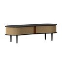 Brązowa szafka pod TV w dekorze dębu 140x40 cm Audacious – UMAGE