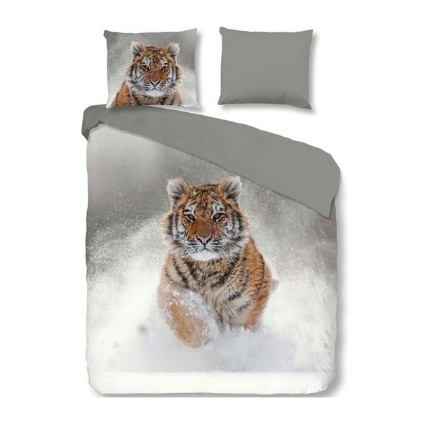 Bawełniana pościel dwuosobowa Muller Textiels Snow Tiger, 200x200 cm
