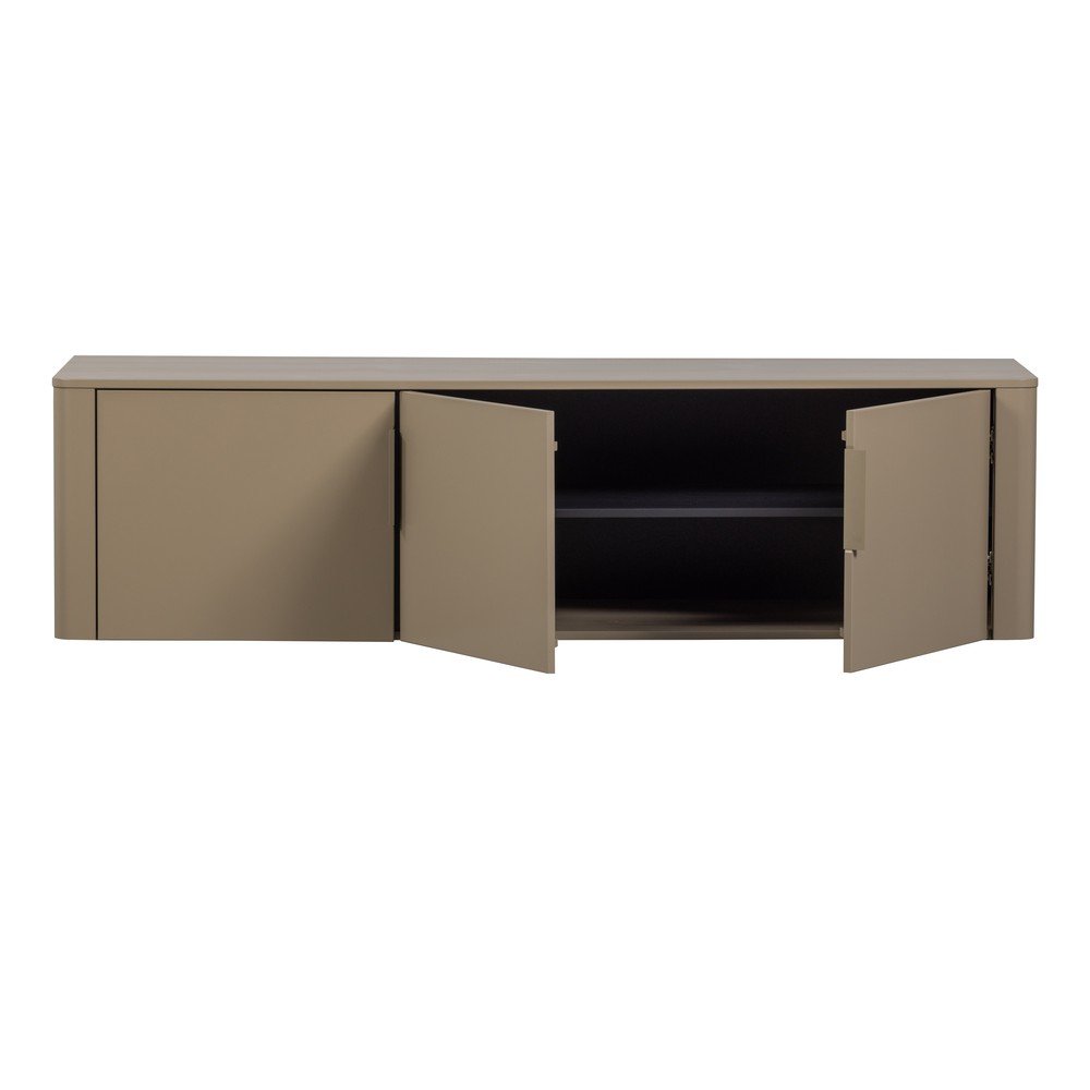 Szarobrązowa szafka pod TV z litego drewna sosnowego 154x56x44 cm Gunnar – WOOOD (zdjęcie 8)