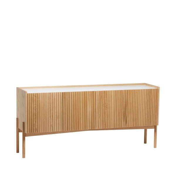 Niska komoda w dekorze dębu w naturalnym kolorze 177x42 cm Bottrup – Woodman-image-1