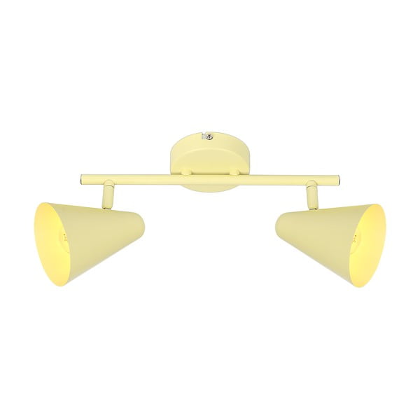 Żółta lampa sufitowa z metalowym kloszem 42x10 cm Amor – Candellux Lighting