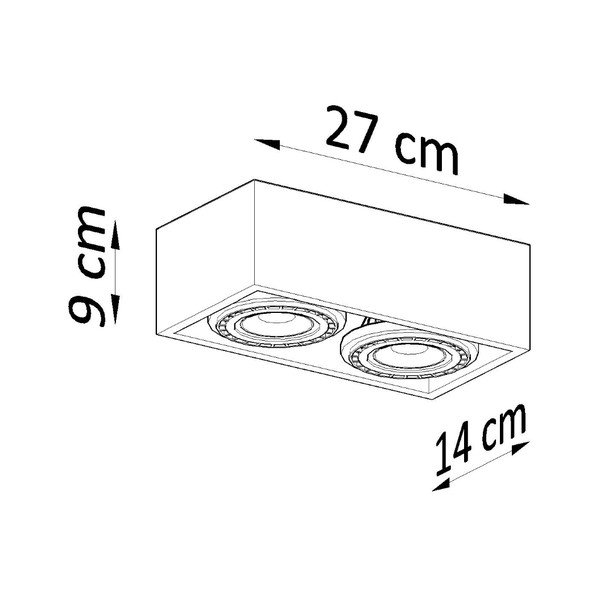 Szara lampa sufitowa 14x27 cm Postiga – Sollux-image-3