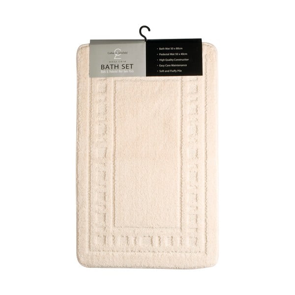 Beżowe dywaniki łazienkowe zestaw 2 szt. Armoni – Catherine Lansfield-image-4