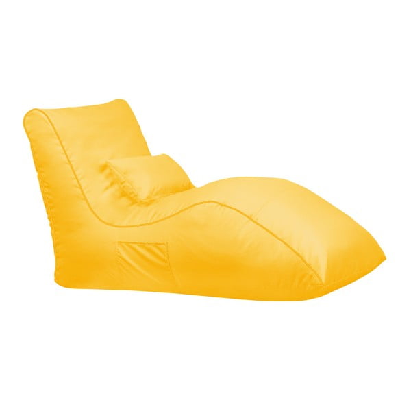 Żółty worek do siedzenia Sit and Chill Palawan Chaise Longue