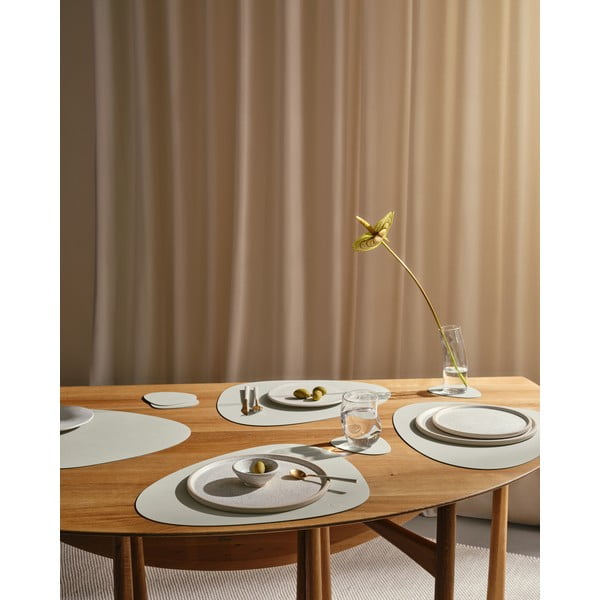 Mata stołowa ze skóry ekologicznej 37x44 cm Curve L Nupo – LIND DNA-image-2