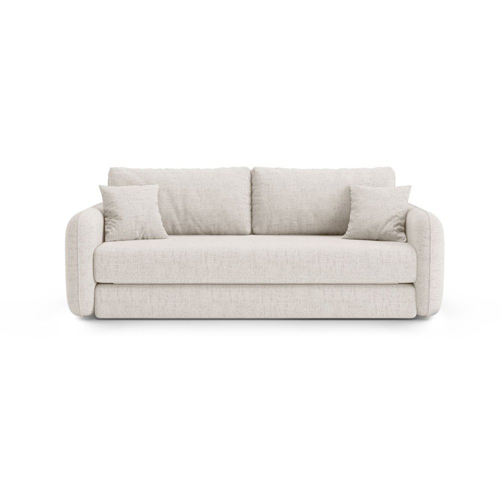 Kremowa rozkładana sofa 225 cm Dormi – Micadoni