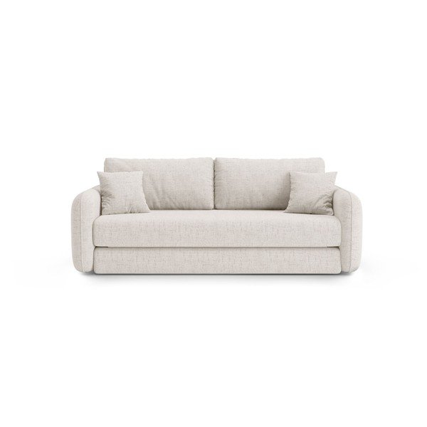 Kremowa rozkładana sofa 225 cm – Micadoni 
