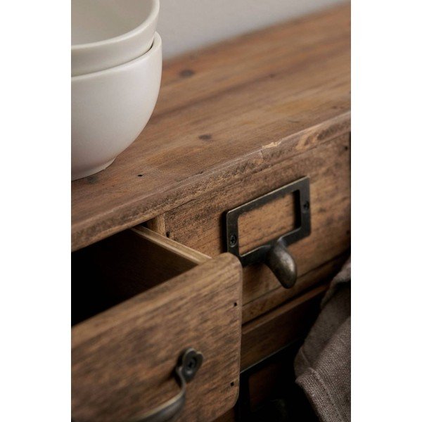 Komoda z litego drewna sosnowego wisząca w jasnym naturalnym kolorze 67x25x14 cm Klas – Ellos Home-image-1