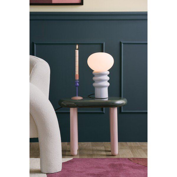 Jasnoniebieska lampa stołowa ceramiczna (wysokość 33,5 cm) Catania Aro – Leitmotiv-image-1