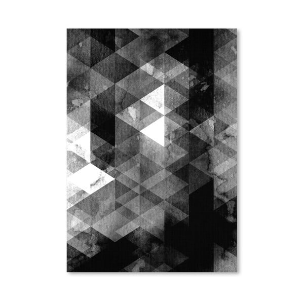 Plakat Geometric Black Grey