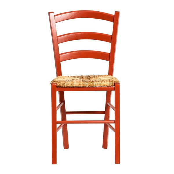 Zestaw 2 czerwonych krzeseł do jadalni Marckeric Paloma