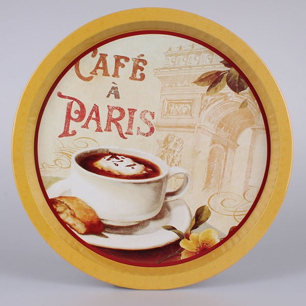 Blaszana taca Café a Paris