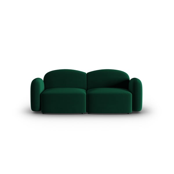 Zielona aksamitna sofa 194 cm Blair – Micadoni Home