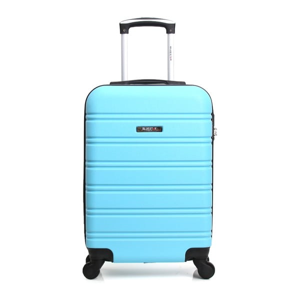 Niebieska walizka podróżna na kółkach Blue Star Bilbao, 35 l