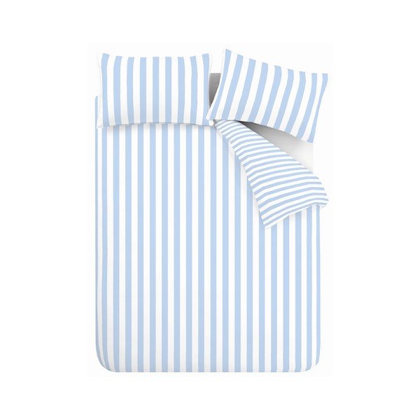 Biało-niebieska pościel jednoosobowa 135x200 cm Stripe Tease – Sassy B