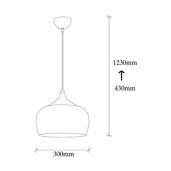 Czarna lampa wisząca Opviq lights Berceste Elegant-image-3