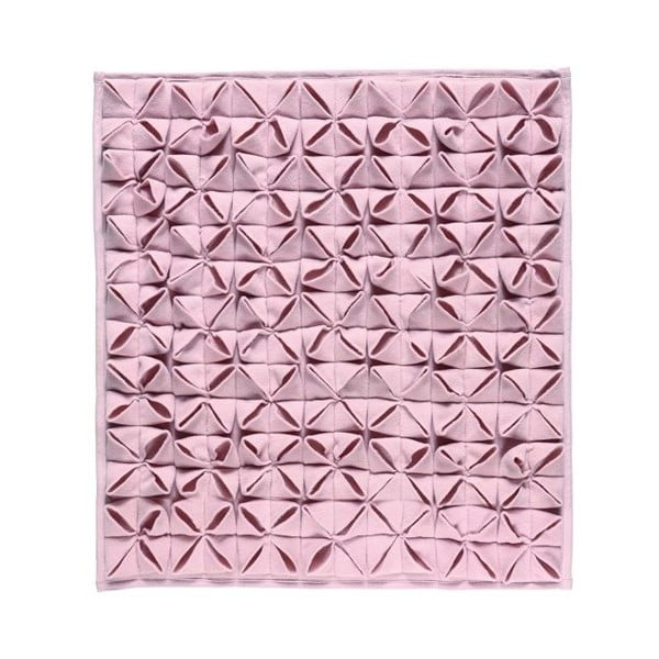 Dywanik łazienkowy Origami Light Pink, 60x60 cm