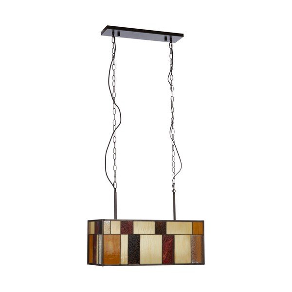 Metalowa lampa wisząca ze szklanym kloszem Waldorf – Premier Housewares