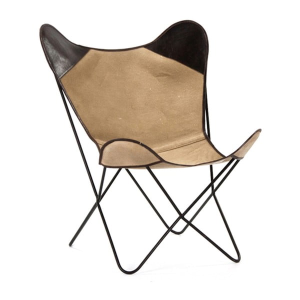 Fotel z brązowymi elementami PLM Barcelona Kenia
