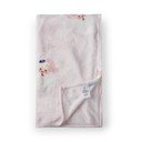 Jasnoróżowy koc ze świątecznym motywem z mikropluszu 130x170 cm Vintage Christmas Santa – Catherine Lansfield