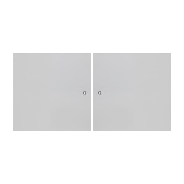 Białe drzwiczki do modułowych systemów półek 2 szt. 32x33 cm Mistral Kubus – Hammel Furniture