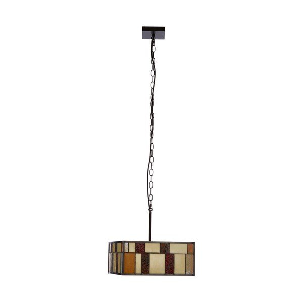 Metalowa lampa wisząca ze szklanym kloszem Waldorf – Premier Housewares-image-4