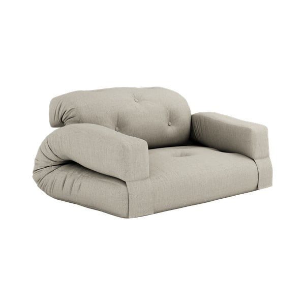 Sofa rozkładana z beżowym obiciem Karup Design Hippo Linen