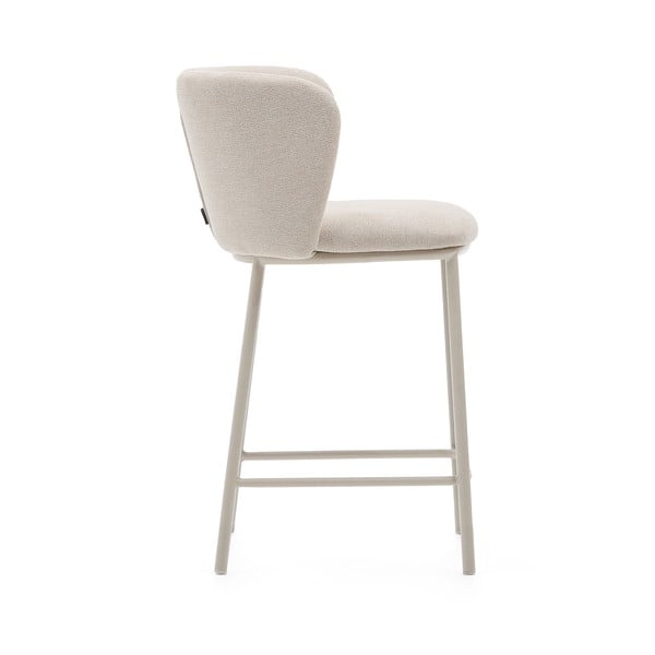 Beżowy hoker (wysokość siedziska 65 cm) Ciselia – Kave Home-image-4