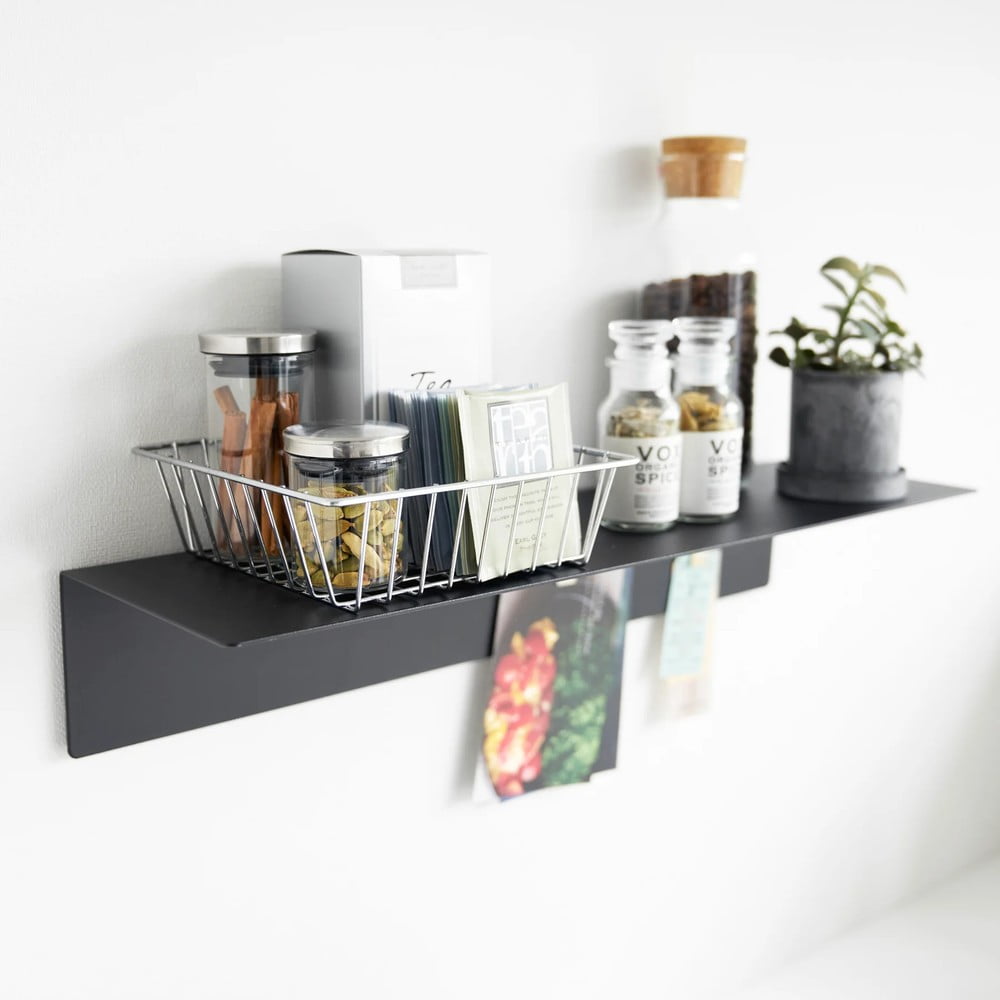 Czarna metalowa półka 50 cm – YAMAZAKI (zdjęcie 9)