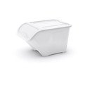 Biały plastikowy pojemnik z pokrywką 55x39x32 cm All In Box – KIS